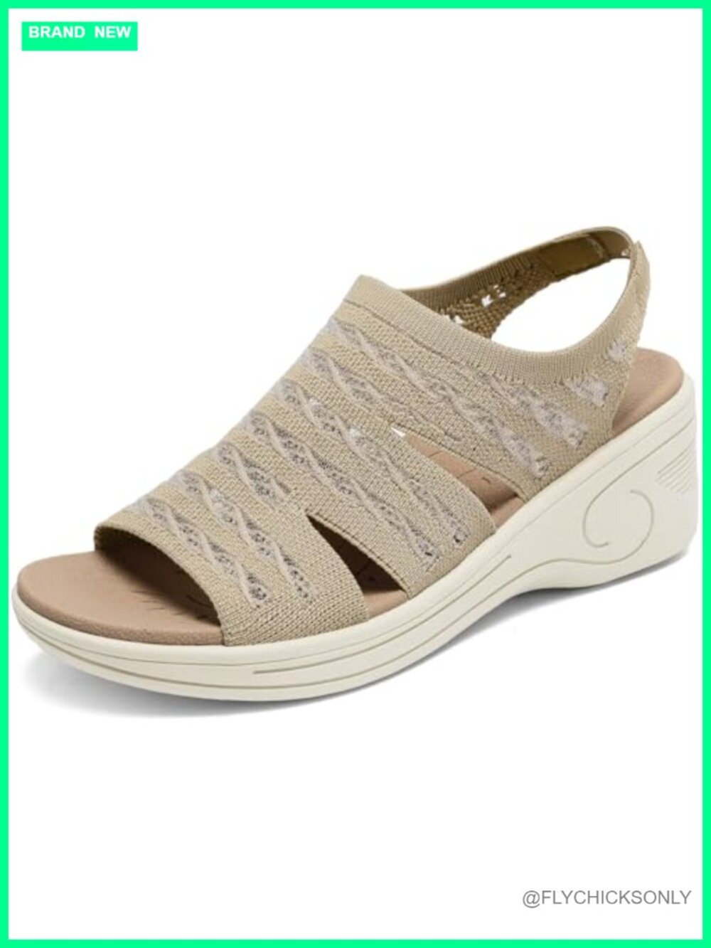 Womens Wedge Sandals Platform Open Toe Elastic Ankle Strap Comfort Summer Dressy